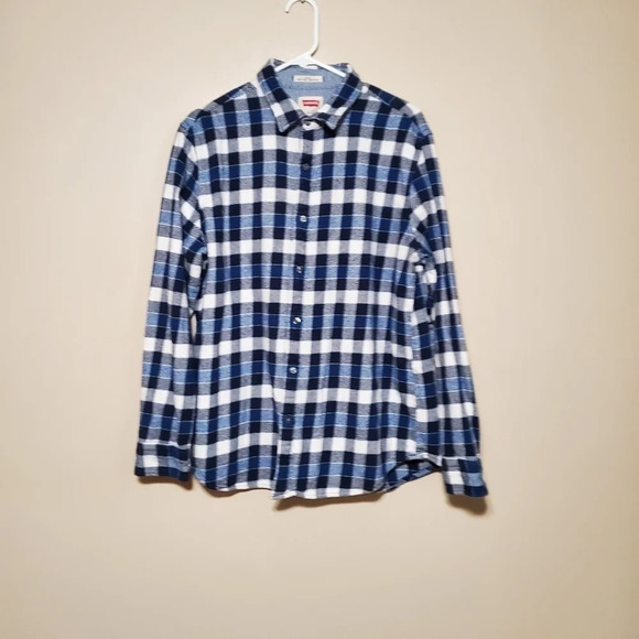 Levi’s Men's Size XL Slim Fit Plaid Button Front Shirt Heavyweight Shacket - Picture 1 of 4